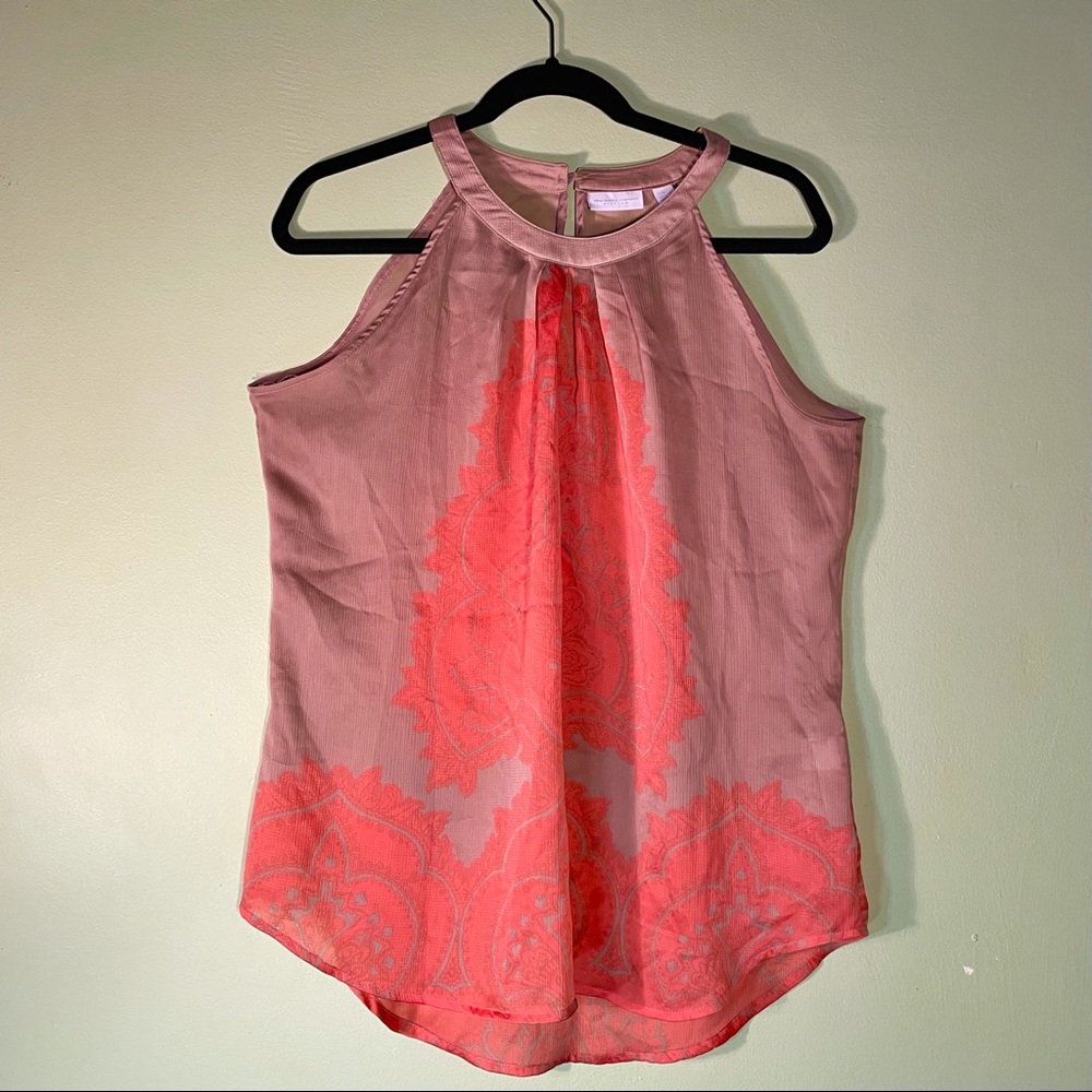 🤍SALE🤍 NY&C Tan and Coral Printed Top